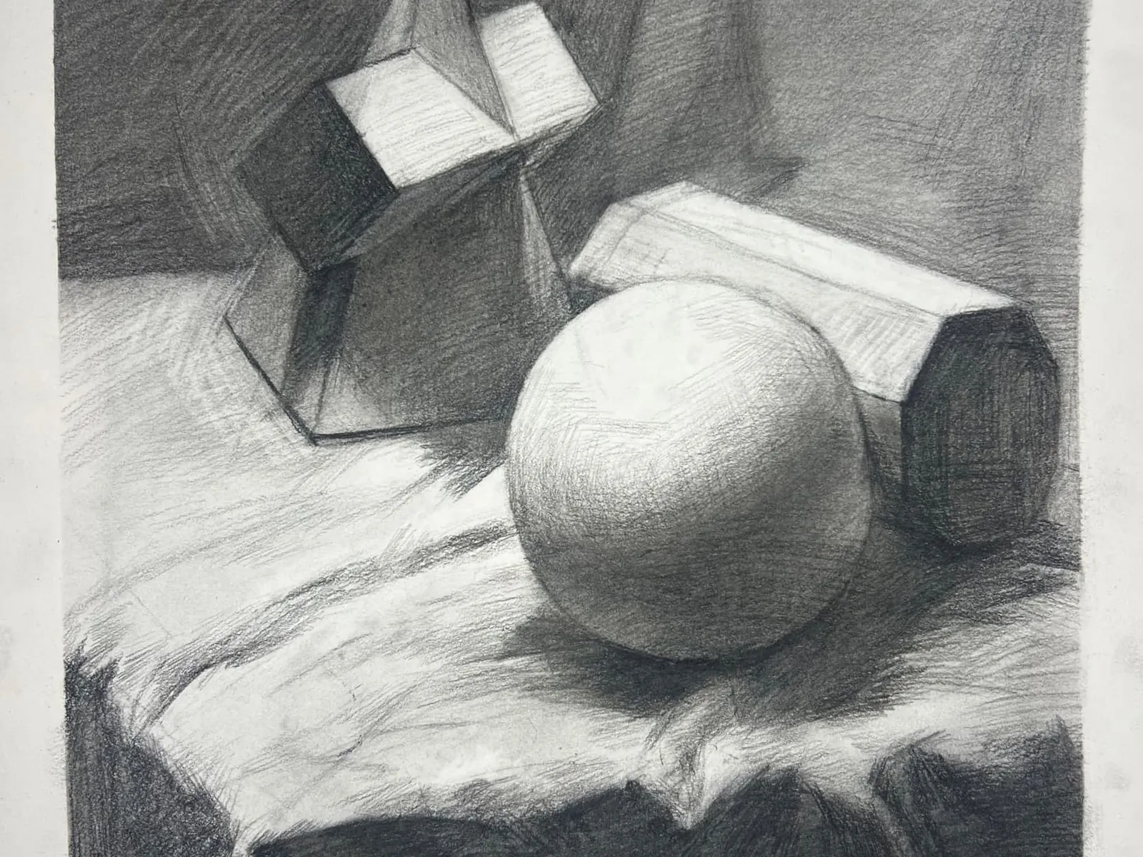 几何形体素描练习